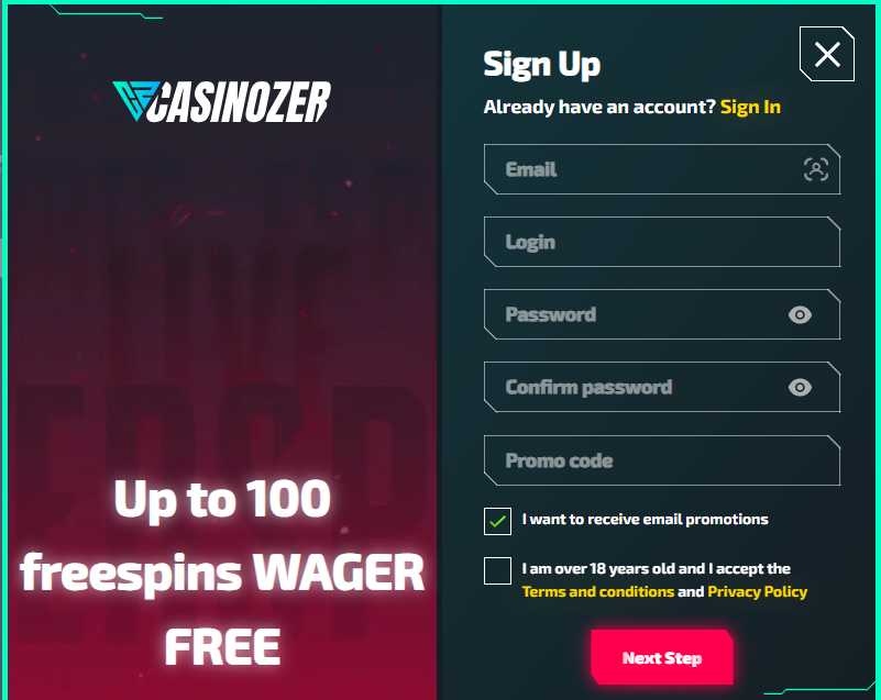 casinozer login